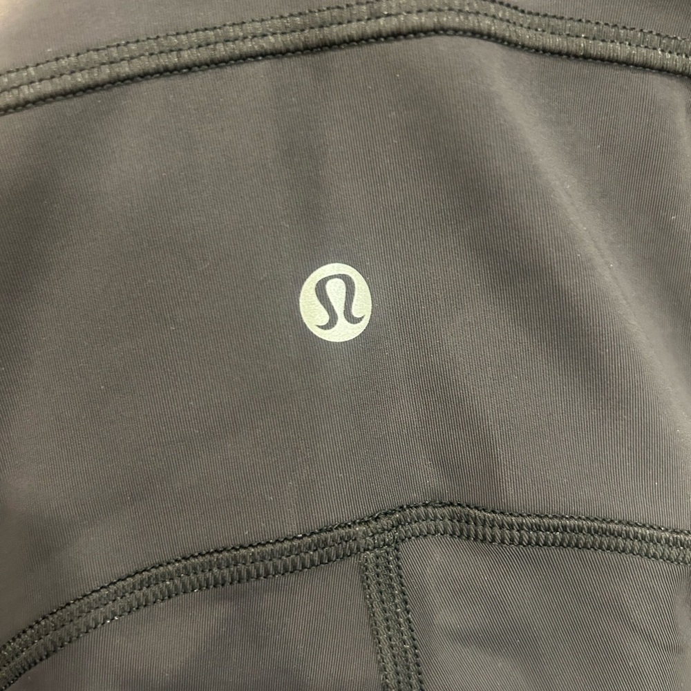 Lululemon Black Athletic Leggings with Logo